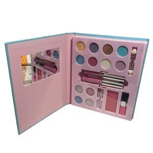 Claires Dreamer Makeup Palette Eyeshadow Blush Lip Gloss Brushes Set Ages 7-12